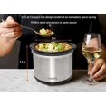 thumbnail image 3 of TEMOGU-Mini Slow Cooker, 0.65 Qt Capacity small slow cooker, Ceramic Pot, Nutrient Loss Reduction, For Sauces, Stews & Dips, Rose Red Exterior, Round, 3 of 4