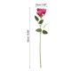 thumbnail image 2 of Uxcell 12 Pcs Rosas Artificiales de Color Rosa Profundo, Rosas de Terciopelo de Toque Real con Tallos, 2 of 6