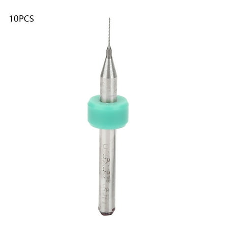 

10pcs High Hardness Mini Carbide Drill Bits Set for Printed Circuit Board CNC Engraving(0.25mm)