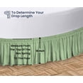thumbnail image 5 of SGI Bedding Round Bed Skirt |Wrap Around Microfiber Bed Skirt | Fade Resistant, Wrinkle Free, Anti-static, Decorative, Extra Storage Space, Clutter-Free | 87" Diameter / 16" Drop, Moss, 5 of 8
