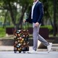 thumbnail image 3 of HELLHERO Dark Flower Suitcase Sleeve Easy Wash Durable Polyester Suitcase Cover for Travel Outdoor, 3 of 7
