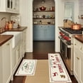 thumbnail image 2 of Christmas Farmhouse Kitchen Rugs Xmas Tree Candy Canes Kitchen Mats Set of 2 Old Fashion Kitchen Rugs Non-Slip Kitchen Carpet Winter Holiday Party Christmas Decor Supplies for Floor -17x28,17x47 Inch, 2 of 6