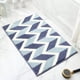 thumbnail image 1 of Granjero Gordo Alfombra de baño de fibra ultrafina súper suave y absorbente, alfombra de baño de felpa antideslizante, laberinto azul, 1 of 5