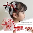 thumbnail image 2 of Wmool 2 Pcs Pince à Cheveux Fraise Papillon Mignonne pour Filles Couvre-Chef O9, 2 of 8