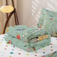 thumbnail image 5 of Erosebridal Bird Branch Zipper Queen Comforter Set with Fitted Sheet and 2 Pillowcases,Floral Tree Zipper Bedding Set For Girls,Polkadot Reversible,4pcs, 5 of 7