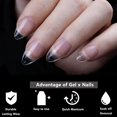 thumbnail image 4 of Puntas para uñas LuckForever 300 piezas, claras, cortas, almendra, gel, 4 of 8