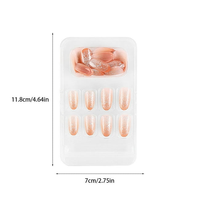 False Nail Removable Wearable Simple to Apply Smooth Surface Paster Various Shapes Fake Fingernail Strong Viscosity Charming Paster 23