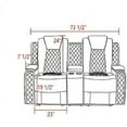 thumbnail image 5 of AYCP Multifunction Power Air Leather Recliner Sofa Set with LED Lights, Living Room Furniture, Reclining Sofa, loveseat, Chair with USB Port/Storage Loveseat, 5 of 6