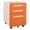 Orange, variant on 3-Drawer Rolling File Cabinet with Lock – Mobile Carbon Steel Storage