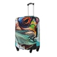 thumbnail image 2 of Haiem Stylish Sunglasses Iguana Luggage Cover Printed Suitcase Covers for Luggage Elastic Washable Suitcase Protector Fits 18-32 Inch Luggage-Small, 2 of 8