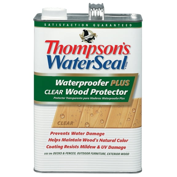 Thompson's WaterSeal TH.021802-03 Wood Sealer, Clear, 1 gal