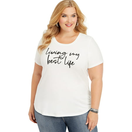Plus Size My Best Life Graphic Tee (Best Plus Size Sites)