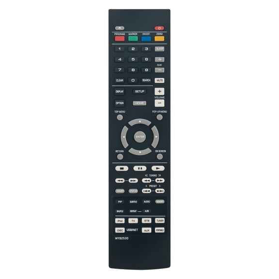 New WY92530 Replace Remote Control fit for Yamaha Blu-ray Disc Receiver BRX-610 BRX-610BL