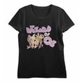 thumbnail image 3 of Wizard Of Oz Cartoon Group Shot Women's Black Crew Neck Short Sleeve Crop Tee-3XL, 3 of 5