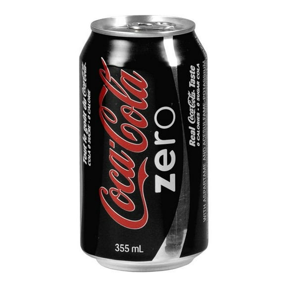 Coca Cola Coca Cola Zero Soft Drink, Can | 355ML/Unit, 12 Units/Case