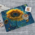 thumbnail image 6 of Dish Drying Mat, Sunflower Castle Starry Sky Absorbent Microfiber Kitchen Mat, Heat Resistant Drying Mat Kitchen Counter for Dishes, Utensils, Pots, Pans, Drainer Mats 18x24in, 6 of 7