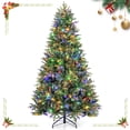 thumbnail image 5 of Costway Árbol de Navidad tipo lápiz preiluminado de 180 cm con 180 luces LED y 390 puntas de ramas para fiesta, 5 of 5