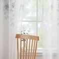 thumbnail image 6 of Haperlare 40"Wx63"L White Floral Sheer Curtains Living Room Farmhouse Window Sheer Curtains Grommet Voile Curtains, Gray, 2 Panels, 6 of 6
