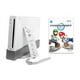 thumbnail image 1 of Nintendo Wii Console Gaming System White - Mario Kart Wii (Refurbished), 1 of 6