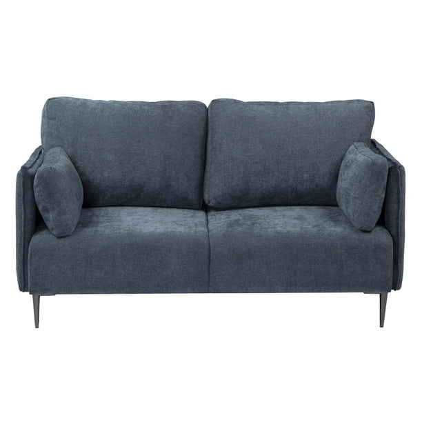 Sofá Love Seat Dicasa Klint 2 Plazas Azul para Sala