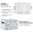 thumbnail image 2 of Yayeee Canvas Storage Basket with Handles for Shelves Fabric Bins Closet Organizer, Forget Me Not, 2 of 8