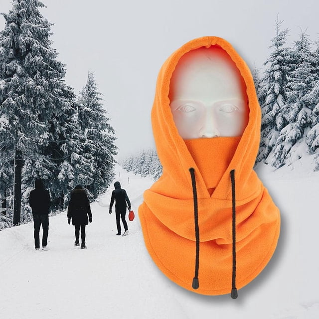 Capucha de vellón DYNWAVEMX Sombrero de invierno cálido Naranja