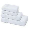 thumbnail image 3 of Melissa Linen Bath Towel Sets 4-Piece Towel Set in White, 3 of 11