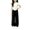 Black, variant on Ruyang Pants for Girls Baggy Elastic Waist Palazzo Wide Leg Pants Spring Summer Casual Yoga Beach Barrel Trousers Y2k Flowy Clothes