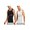 Black/White, variant on Men's 2 Pack Compression Shirt Slimming Body Shaper Sleeveless Crew Neck Tummy Control Workout Tank Top Undershirt M