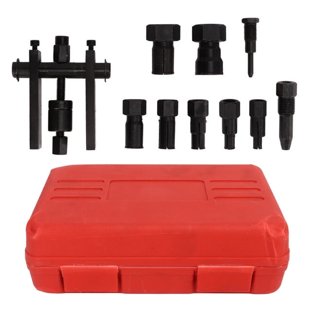 Extractor De Cojinetes De Motocicleta, Metal Resistente Seguro 10 Piezas Mano De Obra Fina Fácil De Operar Kit De Herramientas De Extracción De Cojinetes De Motocicleta Con Caja ANGGREK Motorcycle Bearing Removal Tool