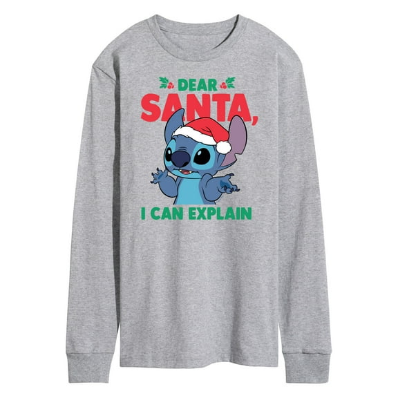 Lilo & Stitch - Dear Santa I Can Explain - Men's Long Sleeve T-Shirt