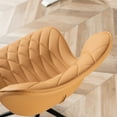 thumbnail image 5 of Kidol & Shellder PU Leather Desk Chair, Adjustable Swivel Office Chair, Upholstered Modern Task Chair with Wheels, Ergonomic Swivel Chair, High Back Chair, Camel, 5 of 7
