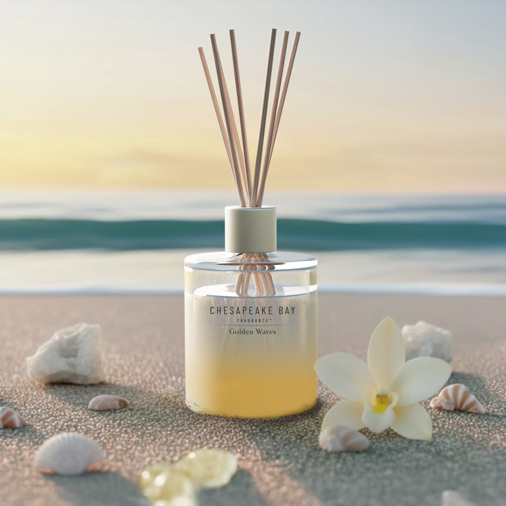 Chesapeake Bay Reed Diffuser 5.7 oz | Golden Waves Scent