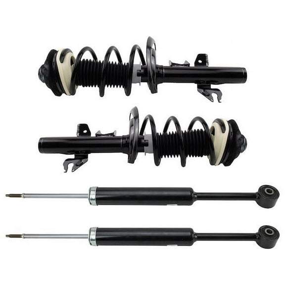 Front and Rear Shock Strut and Coil Spring Kit 4 Piece - Compatible with 2015 - 2017 Chrysler 200 2.4L 4-Cylinder 2016