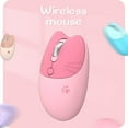 thumbnail image 5 of Cute Cat 2.4G Wireless Mouse, Lightweight Soundless, 3 Levels DPI, Kawaii Mouse for Girls and Kids, Compatible with Windows 2000 2003, Win7 8 10 Vista ME, OS X, Linux PC Laptop - Pink Cat, 5 of 8