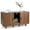 Brown, variant on Spaco Dog Cat Hair Blower, 3-in-1 Multipurpose 2-Door Cabinet with Negative Ion Function and Adjustable Temperature, Brown