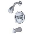 thumbnail image 1 of Kingston Brass KB531L Single Handle Tub & Shower Faucet, Chrome, 1 of 1
