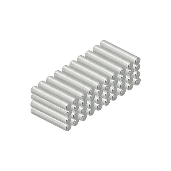 Uxcell 304 Stainless Steel Dowel Pin 1.5x8 mm, Metal Shelf Peg Support Shelves, 50 Pack