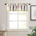 thumbnail image 2 of Moon Phase Valance Curtain, Lunar Cycles Space Wreath Vintage Pink Moonlit Thermal Insulation Blackout Short Window Treatments for Girls Bedroom Kitchen Cafe 54x18inch, 2 of 6