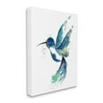 thumbnail image 3 of Modern Blue Hummingbird Flying Animals & Insects Graphic Art Gallery Wrapped Canvas Print Wall Art, 3 of 7