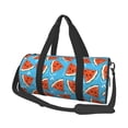 thumbnail image 1 of Fotbe Cartoon Watermelon Bolsa Deportiva de Lona Plegable con Estampado, Bolsa de Gimnasio con Bolsillo Seco/Húmedo, Bolsa de Viaje Ultraligera de Gran Capacidad, 1 of 6