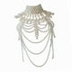 thumbnail image 4 of Collar De Borlas De Cadena De Cuerpo En Capas Clásico Hermoso Para Dama Hugo  Cadena del cuerpo, 4 of 10