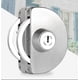 thumbnail image 2 of Cerradura de puerta de vidrio de acero inoxidable sin perforación, cerradura de puerta de vidrio doble, cerradura de puerta de vidrio central, puerta corrediza doble, puerta de vidrio, 2 of 5