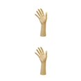 thumbnail image 2 of Wweixi Chic Chain Hand Model Shop Display Holder for Stunning Jewelry Showcase Yellow Skin Color 25.5cm 2Set, 2 of 6