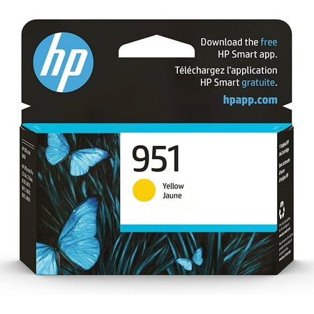 HP 951 Yellow Ink Cartridge | Works with HP OfficeJet 8600, HP OfficeJet Pro 251dw, 276dw, 8100, 8610, 8620, 8630