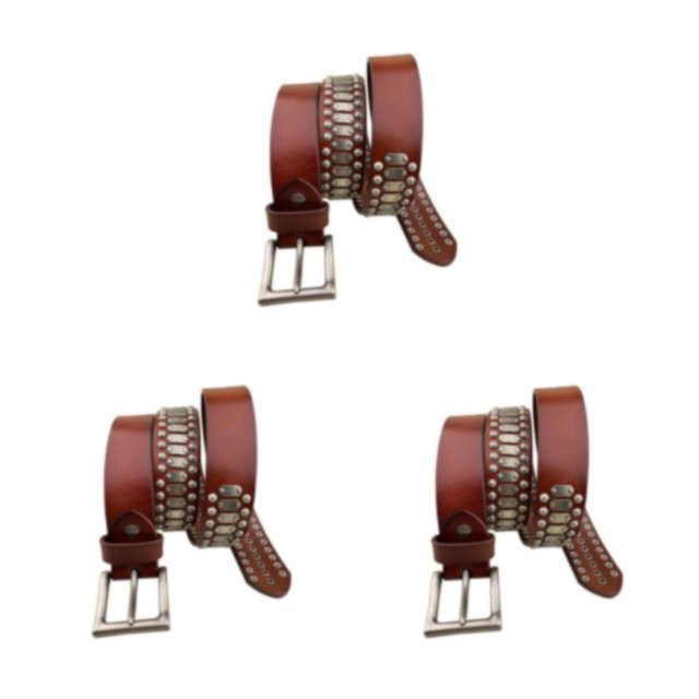 Guardurnaity Cinturón Accesorio Masculino O Femenino Agrega Un Toque Vanguardista A Cualquier Atuendo Cinturón Con Remache Estilo Punk Rock Type1 NO1