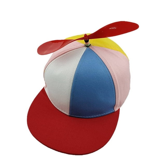 Removable Propeller Baseball Cap Bamboo Dragonfly Windmill Cap Spring Summer Children‘S Shade Flat Hat