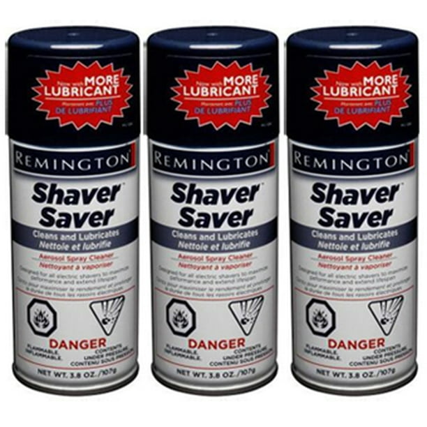 Remington SP4 3 Pack Shaver Saver Aerosol Lube F/ DA307 / MS900 / R450