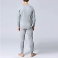 thumbnail image 5 of guisaled Mens Long Johns Thermal Underwear Set Slim Fit Fleece 2 Piece Cold Weather Base Layer Cozy Warm Pajamas Set For Men, 5 of 7