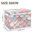 thumbnail image 5 of Yayeee Collapsible Cube Storage Bin with Lid Fabric Closet Decorative Basket with Handles, Art Pattern, 5 of 7